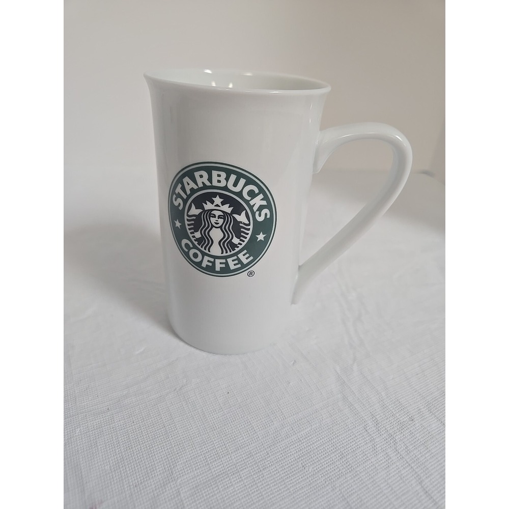 Starbucks Coffee Cup Mug 5" Tall Double Sided Mermaid Siren‎ Logo 2006